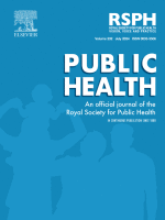 Cover image of the academic journal, Public Health